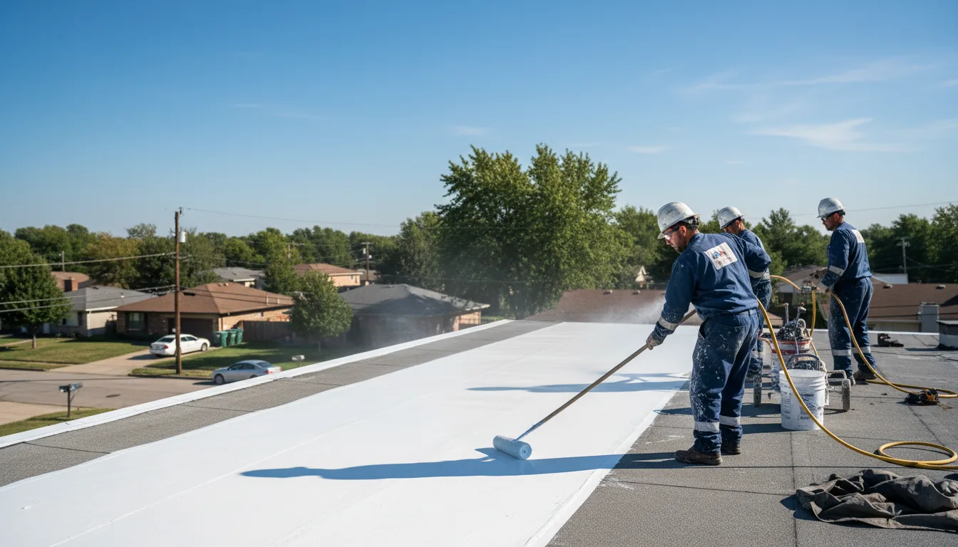 Commercial roof coating in Morocco, IN near me